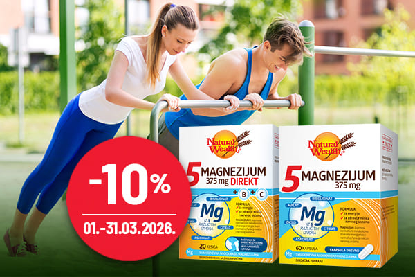 Natural Wealth 5 Magnezijum 375mg brend 03/26